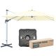 Jarder Wave borde large square parasol